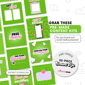 Content Kits - GREEN, PINK, WHITE